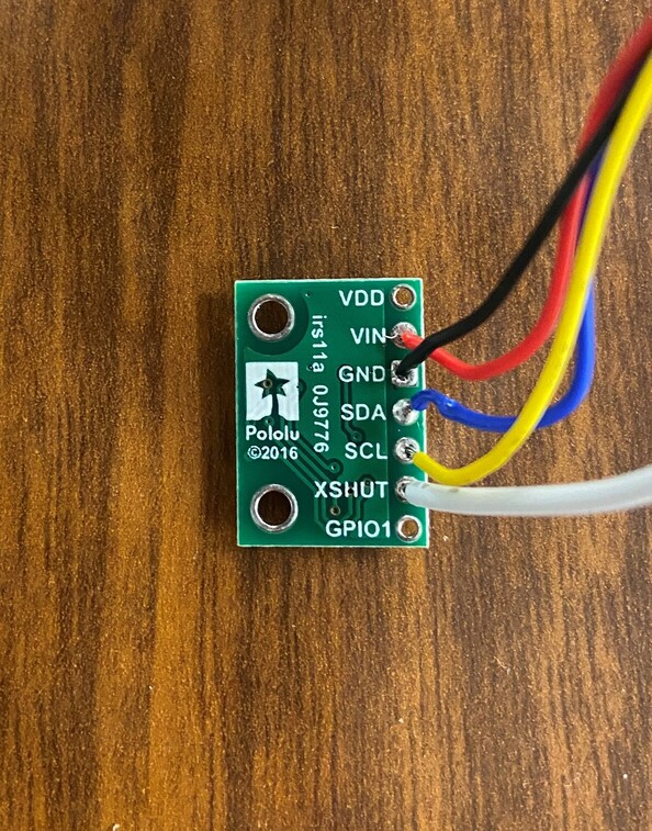 Soldered ToF Sensor