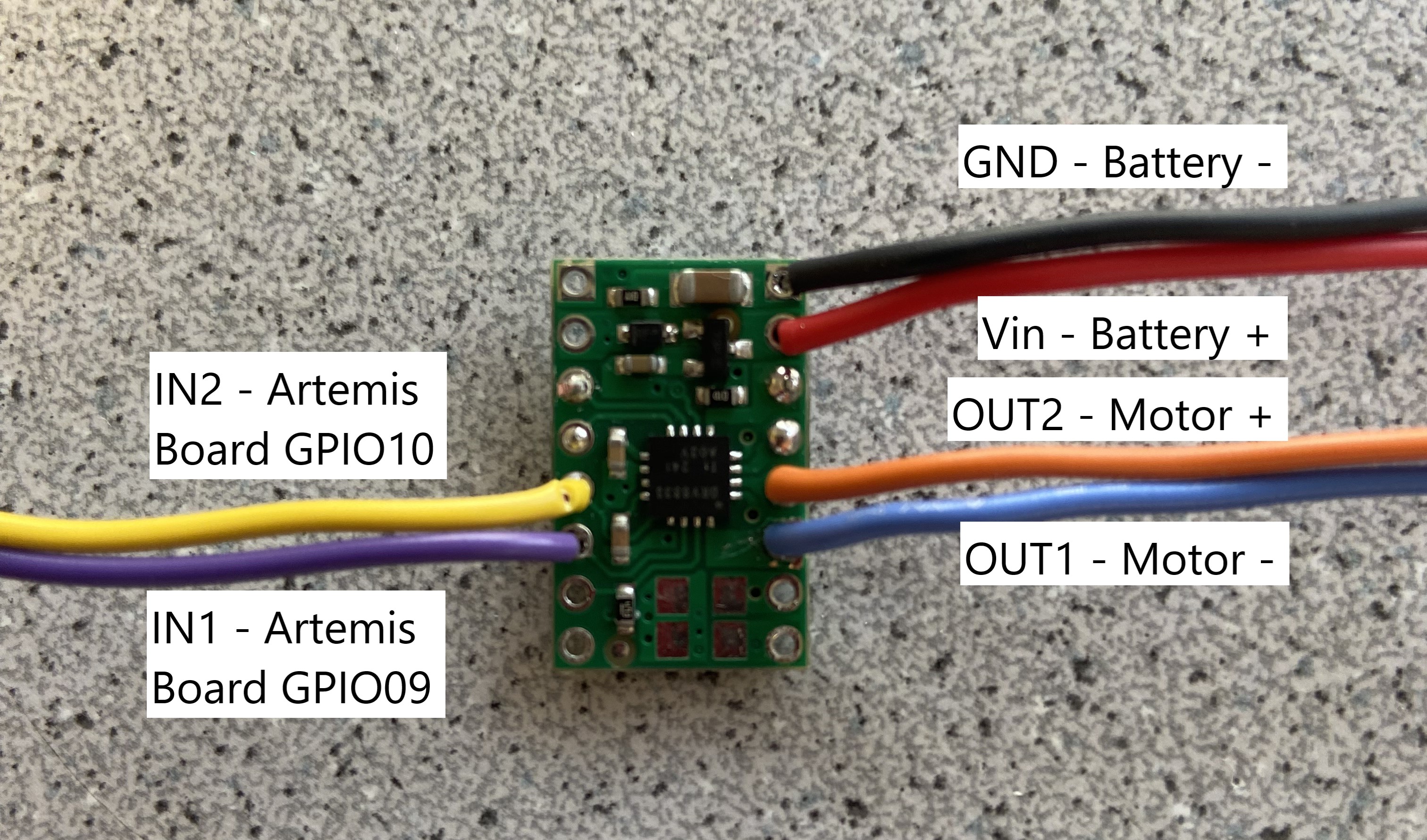 Motor Driver Connections